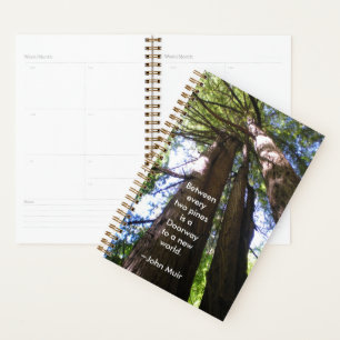 Redwood Trees with Muir Quote Planner