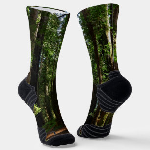 Redwoods and Ferns at Redwood National Park Socks