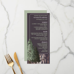 Redwoods & Bark, Rustic Wedding Menu