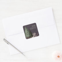 Redwoods & Bark, Rustic Wedding Thank You