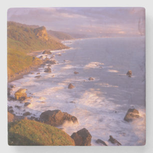 Redwoods coastline, California Stone Coaster