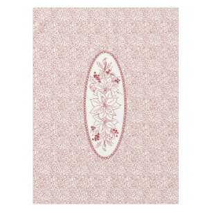 Redwork Medallion Tablecloth – Christmas Vine