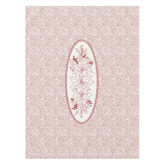 Redwork Medallion Tablecloth – Christmas Vine