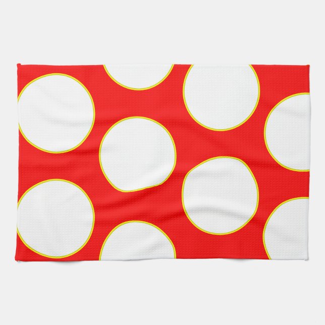 redyellowcheese.png kitchen towel (Horizontal)