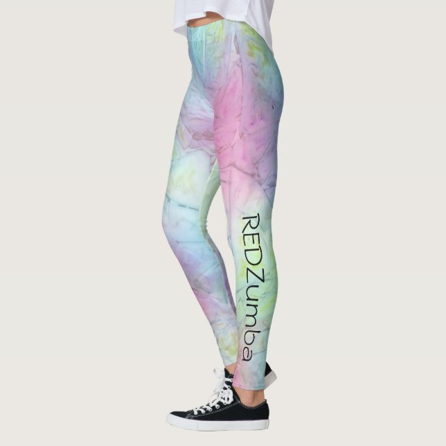 REDZumba Multi Colour Blur Leggings (Left)