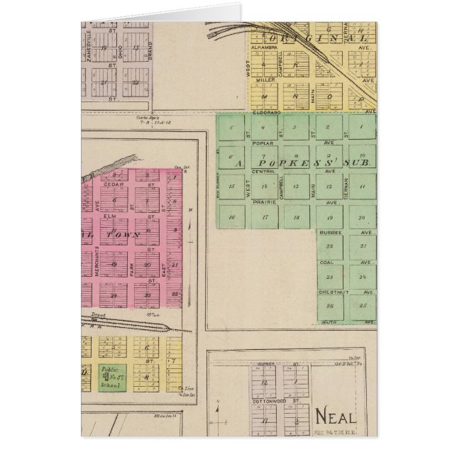 Reece, Fall River, Hamilton et Climax, Kansas (Devant)