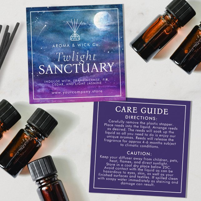 Reed diffuser care card night sky art  (Creator Uploaded)