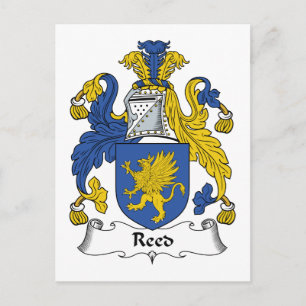 Reed Family Crest Postcard