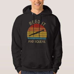 Reed It _ Squeak Funny Clarinet Player Clarinetist Hoodie