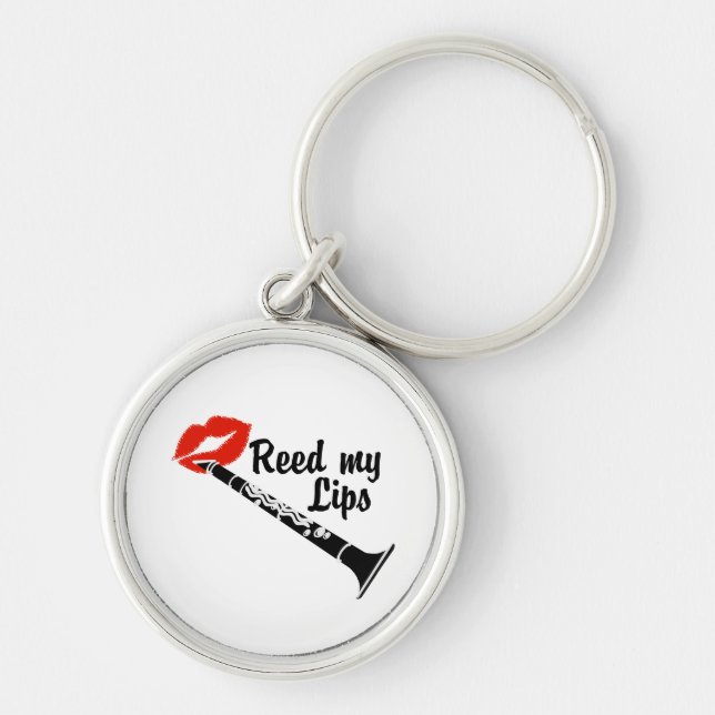 Reed My Lips Clarinet Keychain (Front)