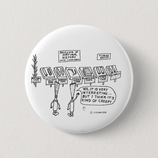 Reed Natural History 2 Inch Round Button (Front)