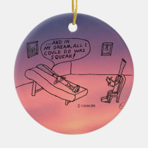 Reed Psychologist White Ceramic Ornament