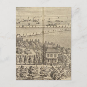 Reed residence, Knights Landing Postcard