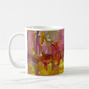 reeds in nature vibrant colours  coffee mug