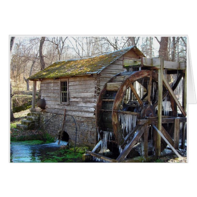 Reeds Spring Mill en janvier (Devant horizontal)