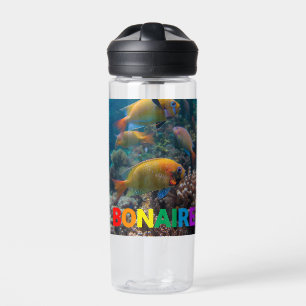 reef fish in bonaire water bottle