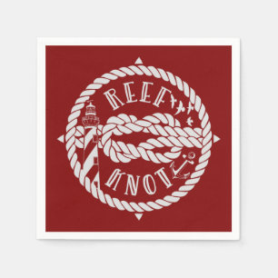 Reef knot sailing illustration napkin
