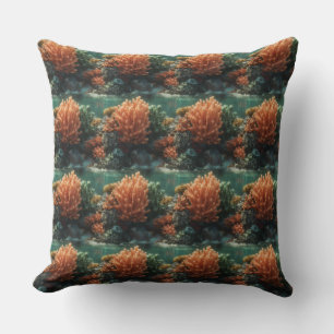"Reef Rave" Throw Pillow