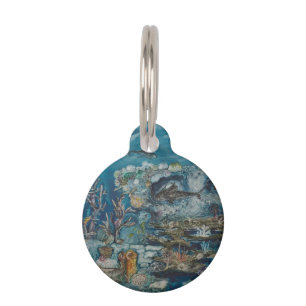 Reef Round Small Pet Tag