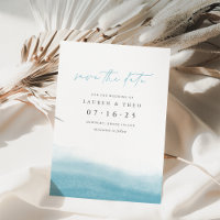 Reef Tides Elegant Simple Coastal Watercolor