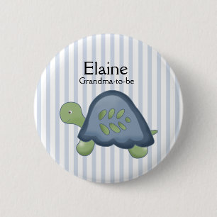 REEF TURTLE NAME TAG Personalized Button