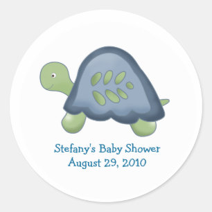 Reef Turtle Personalized Favour Stickers