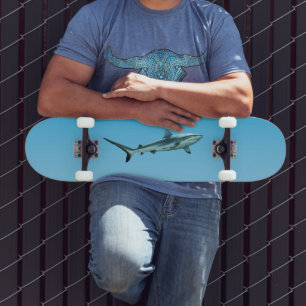 Reefshark - Abstract Design - Cut out of a photo   Skateboard