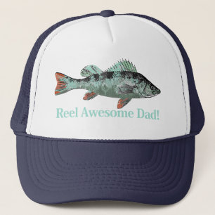 Reel Awesome Dad Fun Father's Quote Trucker Hat