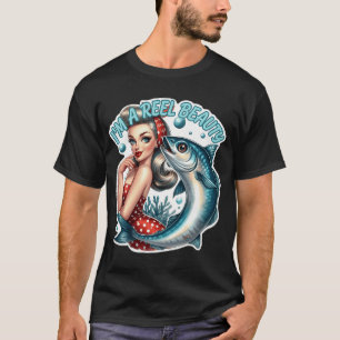 Reel Beauty Retro Pin-Up Girl T-Shirt