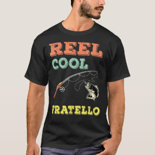 Reel Cool Brother Bass Fishing Italian Older Big L T-Shirt