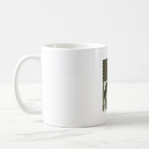 Reel Cool Dad Bass Fishing Flag Vector Design_1 Coffee Mug