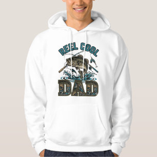Reel Cool Dad Bass Fishing Vintage Vector Design_1 Hoodie
