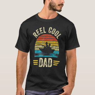 Reel Cool Dad Father's Day Fisherman Fishing Vinta T-Shirt