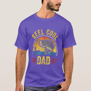Reel Cool Dad Fathers Day Fisherman Fishing Vintag T-Shirt