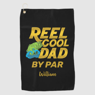 Reel Cool Dad Fathers Day Personalized  Golf Towel