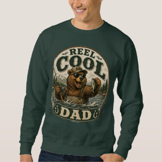Reel Cool Dad Fishing Bear Vintage Shirt
