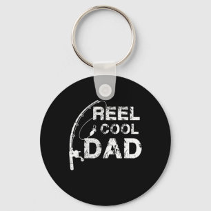 Reel Cool Dad Fishing Daddy Father's Day Gift Shir Keychain
