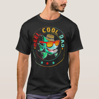 Reel Cool Dad Fishing Fathers Day Design from Son  T-Shirt