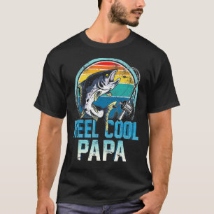 Reel Cool Dad Fishing Father's Day Papa Daddy Dad T-Shirt