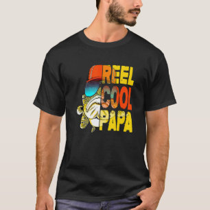 Reel Cool Dad Fishing Father's Day Papa Daddy Dad T-Shirt
