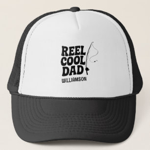Reel Cool Dad Fishing Funny Fathers day gift Trucker Hat