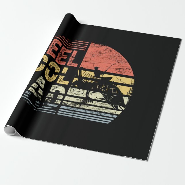 Reel Cool Dad Fishing Lover Wrapping Paper (Unrolled)