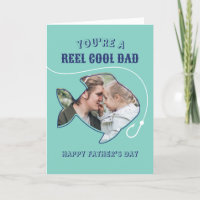 Reel Cool Dad Fishing Pun Humour Funny Father's Da