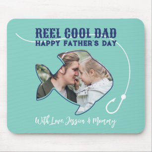 Reel Cool Dad Fishing Pun Humour Funny Father's Da Mouse Pad