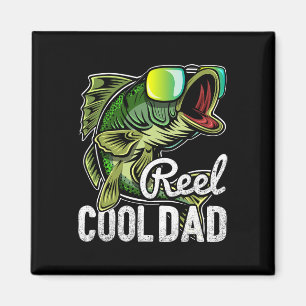 Reel Cool Dad Fishing Sungles Funny Father&#; s Da Magnet