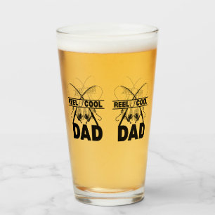 Reel Cool Dad Fishing Tee Glass