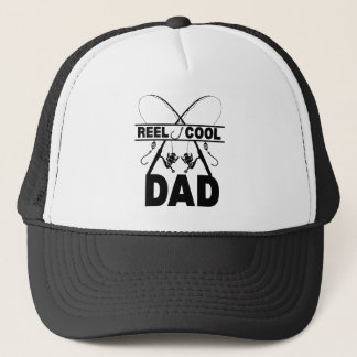 Reel Cool Dad Fishing Tee Trucker Hat