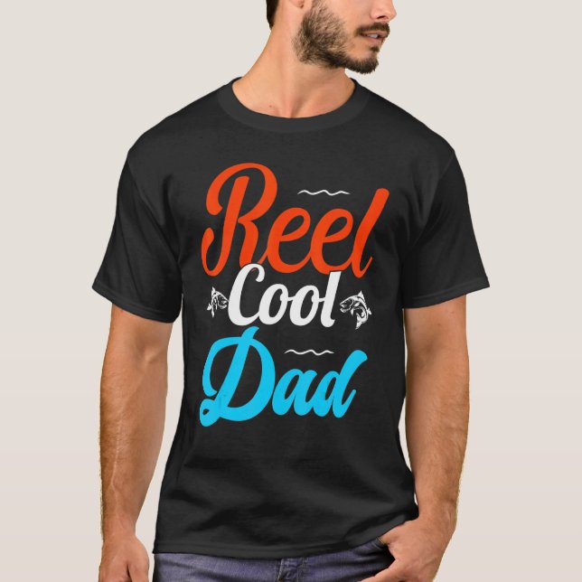 Reel Cool Dad Fishing Topwater Lure Trolling Spoon T-Shirt (Front)