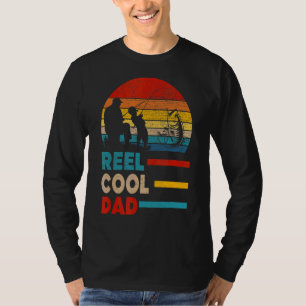 Reel Cool Dad Fishing Vintage Retro Father's Day 1 T-Shirt