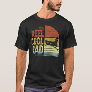 Reel Cool Dad Fishing Vintage Retro Father's Day T-Shirt